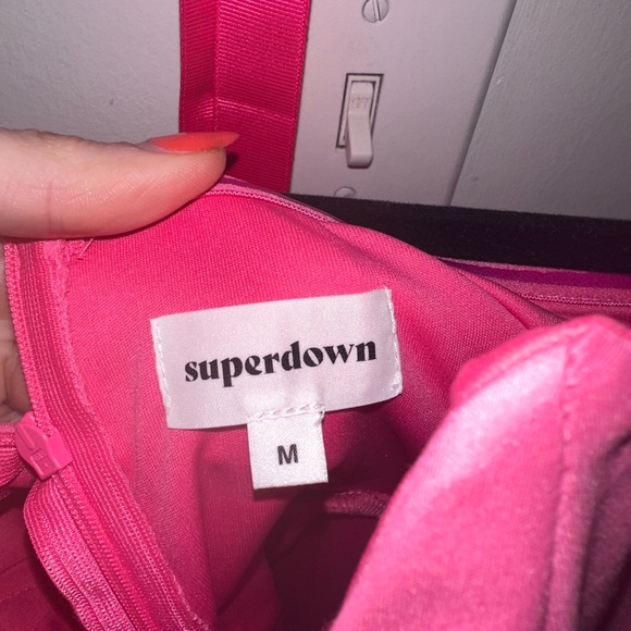 Superdown Stevie Sweetheart Mini Dress pink medium - Picture 8 of 9